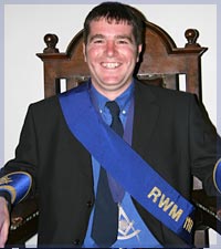 Calum Mackenzie current Master of Lodge Kyle