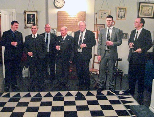 Spring Meeting with visitors from Lodge MacDOnald of Sleat in attendace